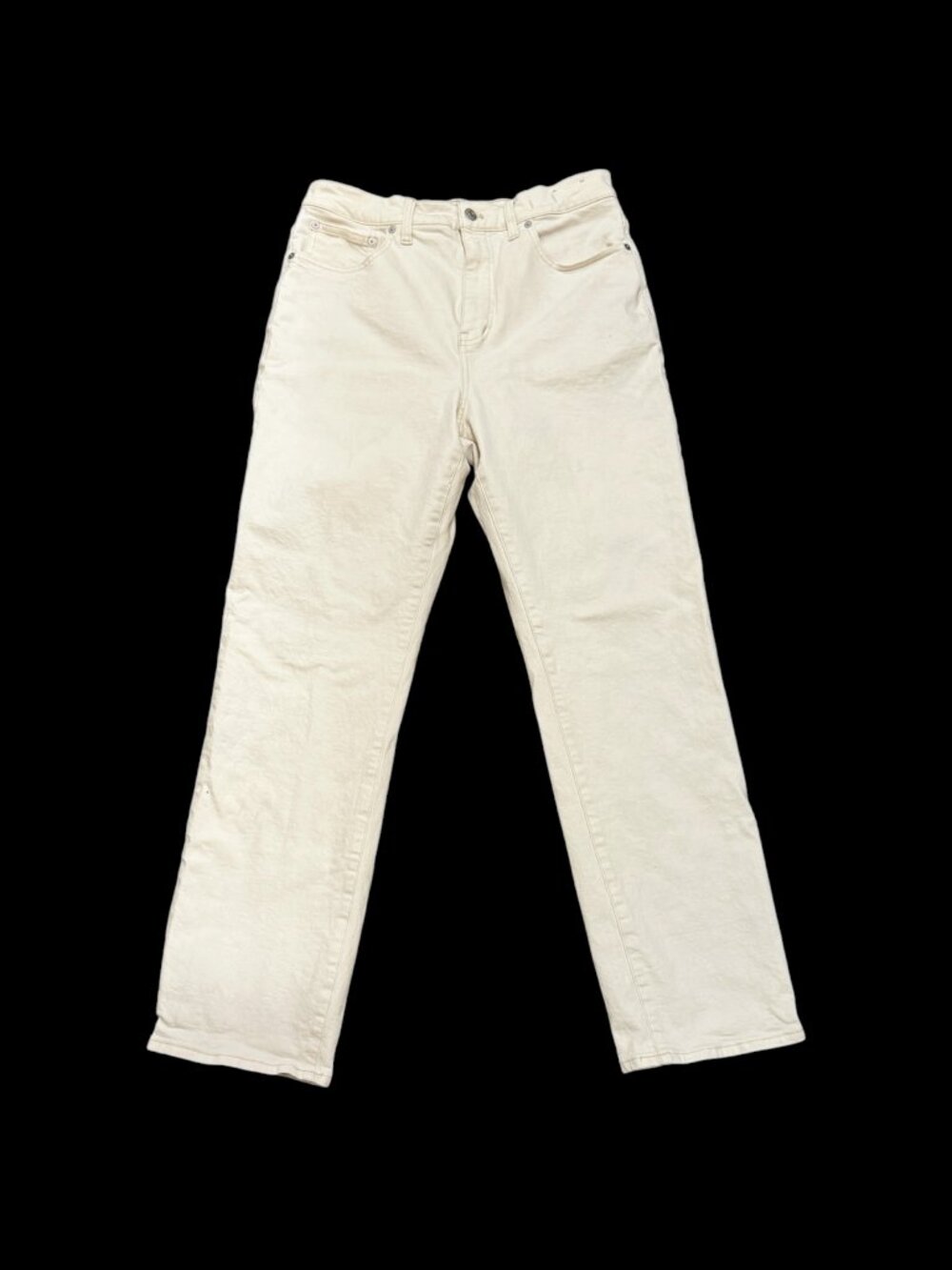 Madewell The ’90s Straight Jean White Wash Size 30 Women’s 10 High Rise Denim - Picture 2 of 7